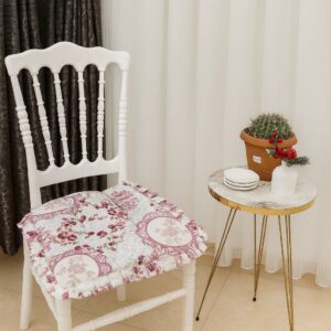 Fırfırlı 6 lı Sandalye Minderleri ( Yumuşak Dokulu, Dekoratif )