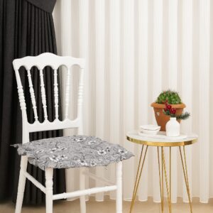 Fırfırlı 6 lı Sandalye Minderleri ( Yumuşak Dokulu, Dekoratif )